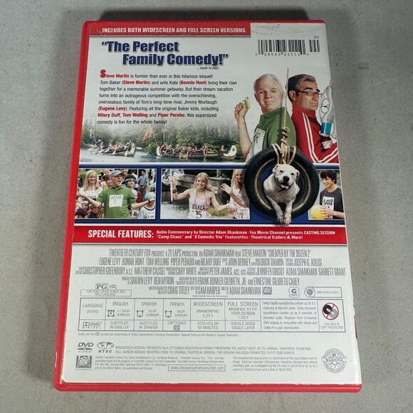 Cheaper By The Dozen 2 Steve Martin PG Comedy 2005 Full Screen Widescreen DVD - Picture 2 of 3